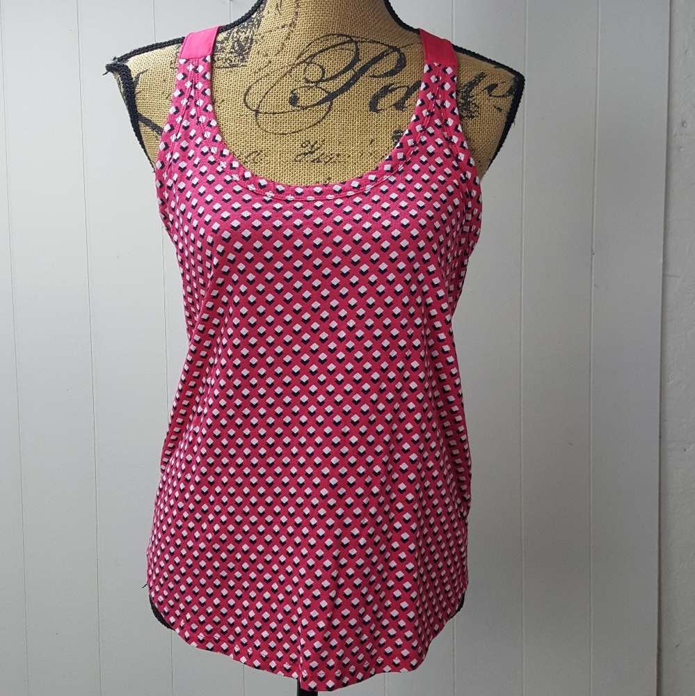 🍒 Banana Republic Geometric Sleeveless Racer Top